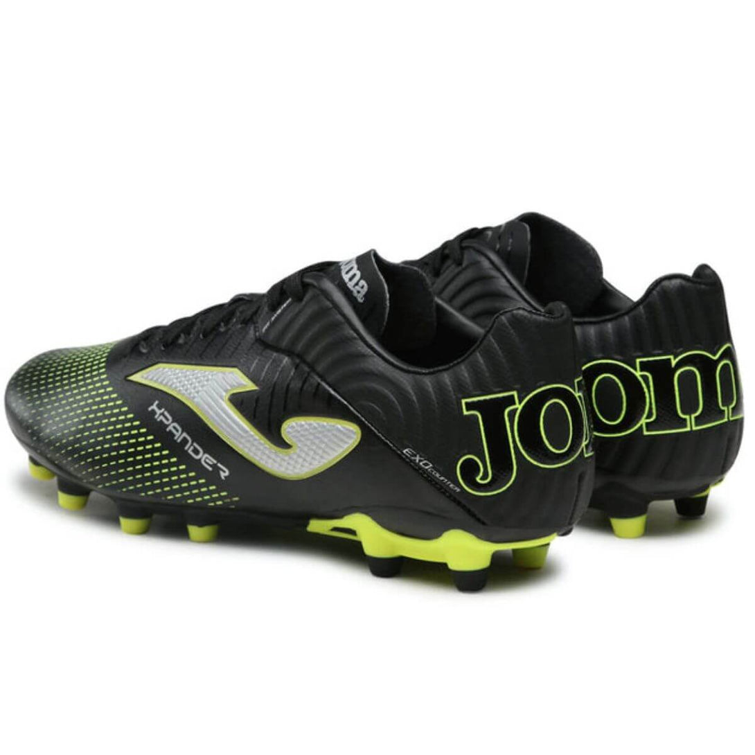 Joma Xpander Firm Ground 2301 Football Shoe (Black/Lemon Fluor)