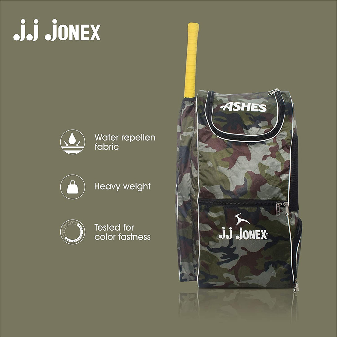 Jonex Ashes Cricket Kit Bag with Shoe Compartment (Green)