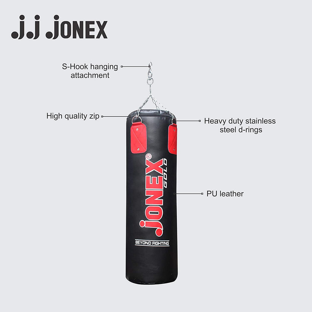 Jonex Punching Bag Unfilled Boxing Kit with Hanging Chain