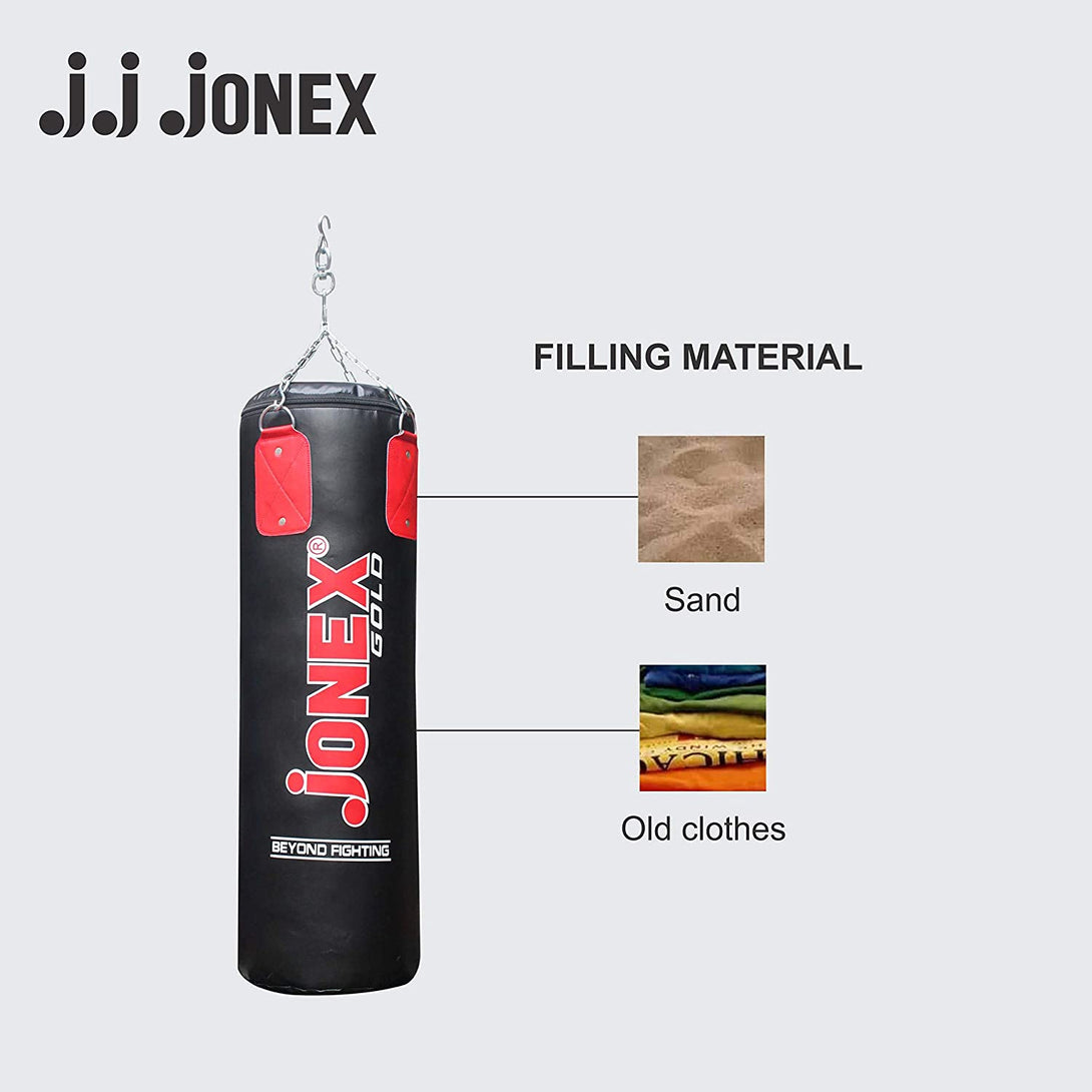 Jonex Punching Bag Unfilled Boxing Kit with Hanging Chain