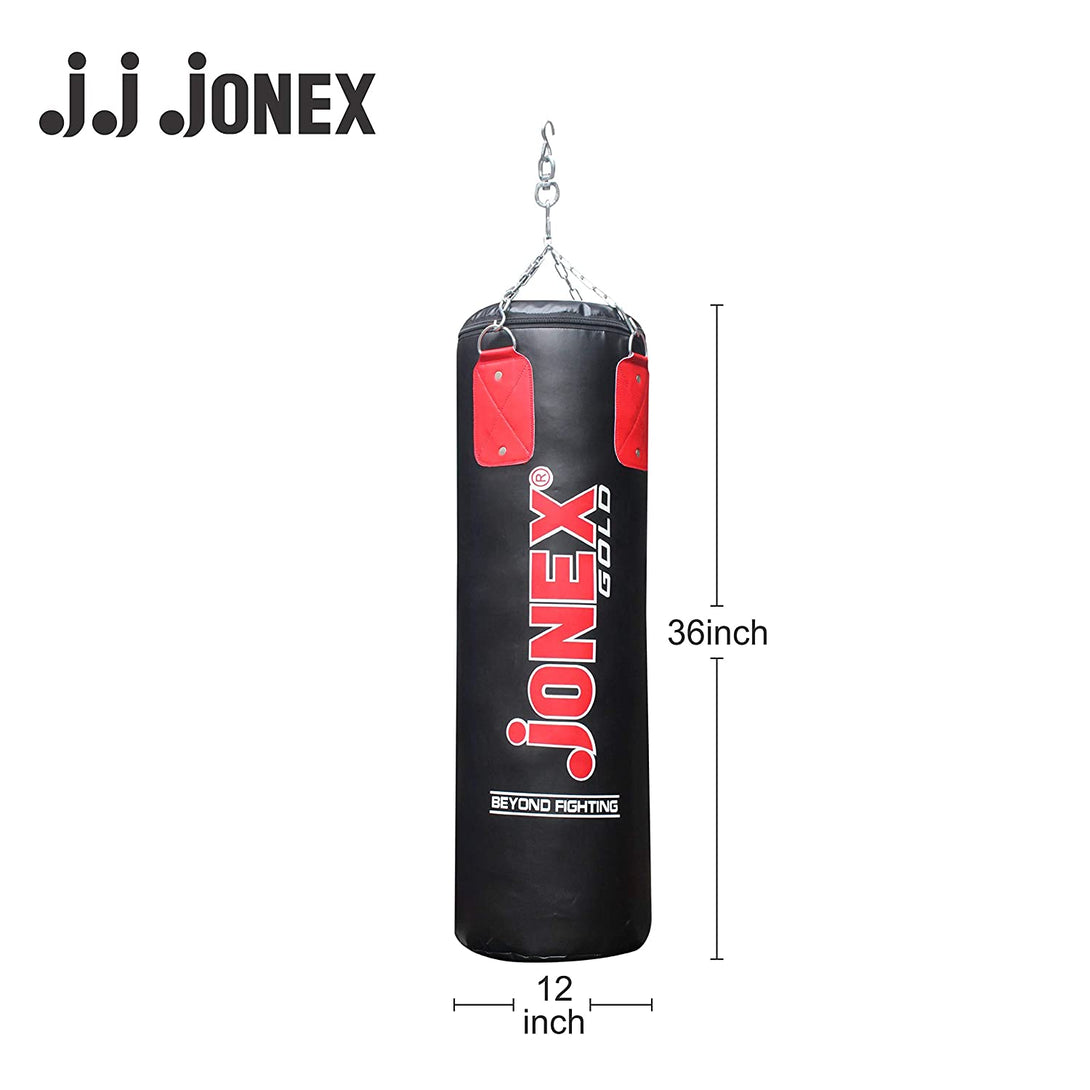 Jonex Punching Bag Unfilled Boxing Kit with Hanging Chain