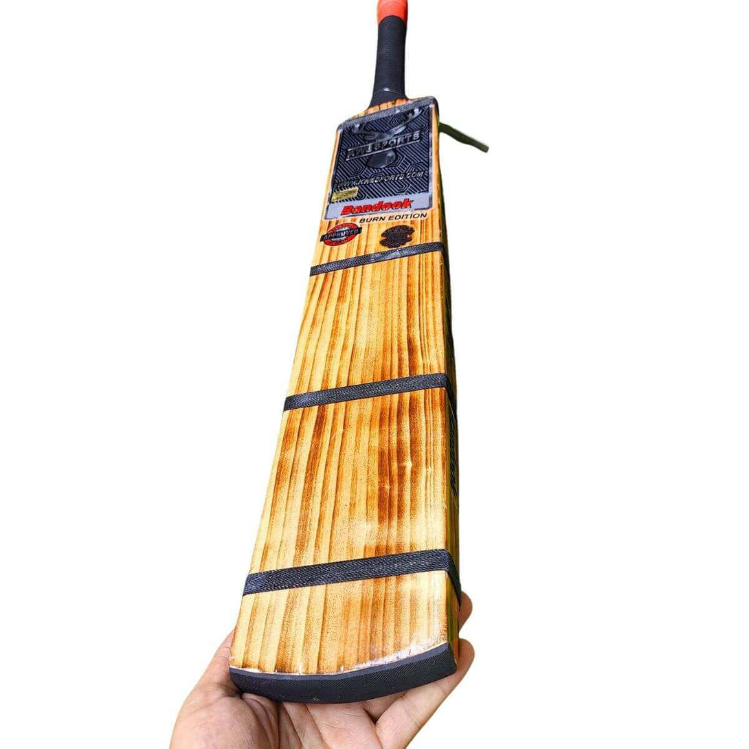 KWE Bandook Burn Edition-Players Edition 4 scoop Hard Tennis Bat-SH