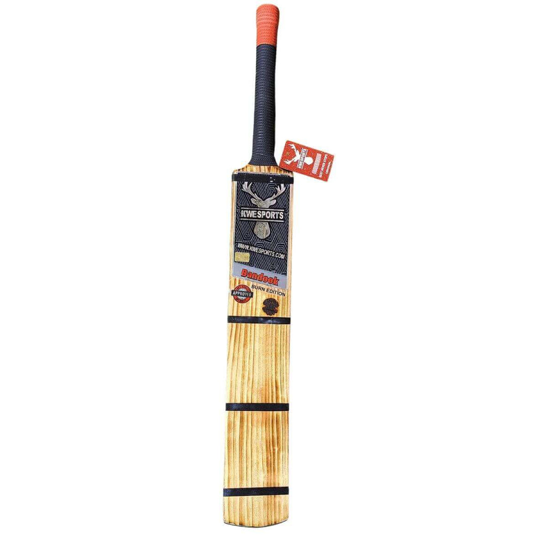 KWE Bandook Burn Edition-Players Edition 4 scoop Hard Tennis Bat-SH