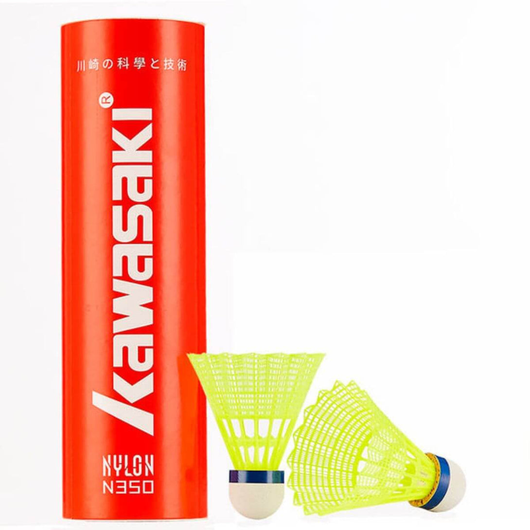  Kawasaki King N350S Nylon Badminton Shuttlecock – Yellow