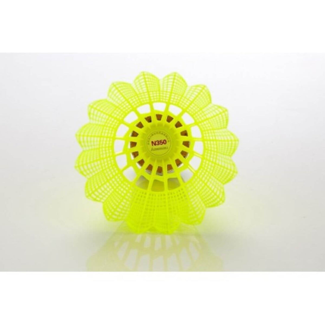  Kawasaki King N350S Nylon Badminton Shuttlecock – Yellow
