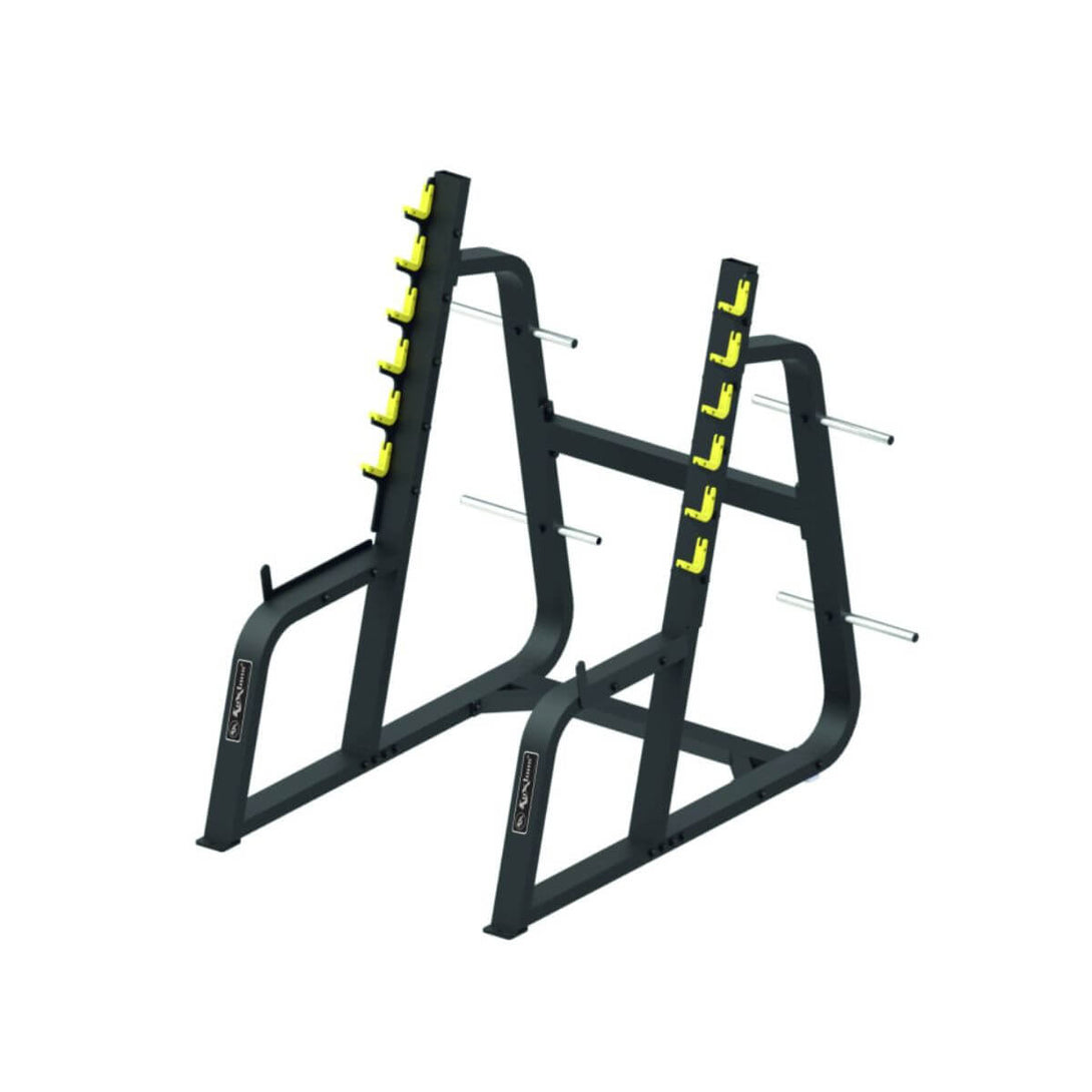 Koxtons Squat Rack Heavy Duty Gym Equipment - 80kg Weight Stack ...