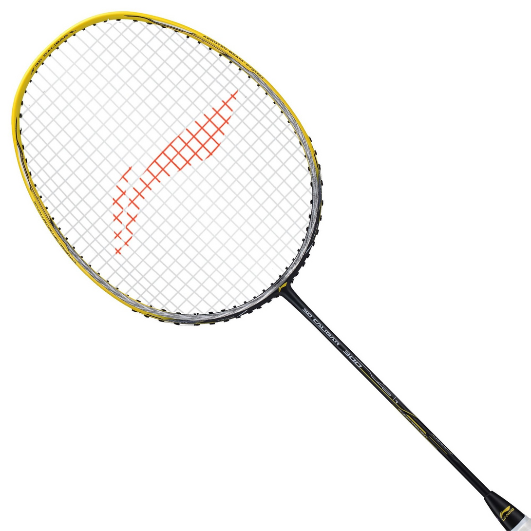 Li-Ning 3D CALIBAR 300 Badminton Racquet (Yellow Grey)