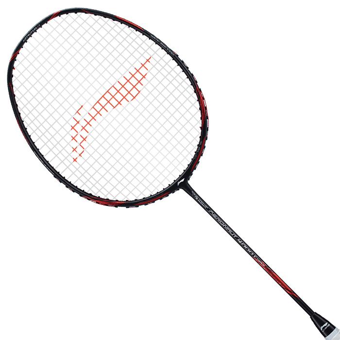 Lining Racket 4s Li-Ning AERONAUT 4000 Combat Badminton Racket (Black/Red) – Sportswing.in