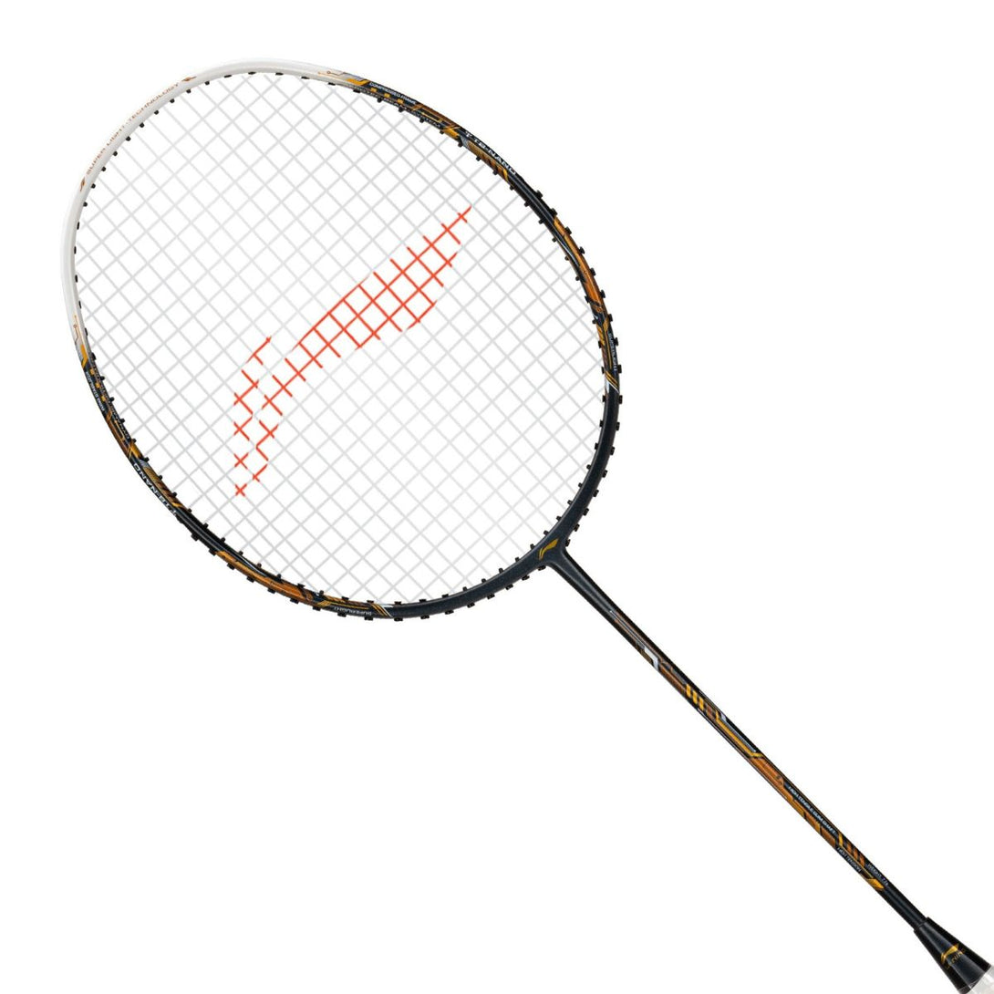 Li-Ning Air-Force 73 G3 Strung Badminton Racquet-Dark grey/white/gold
