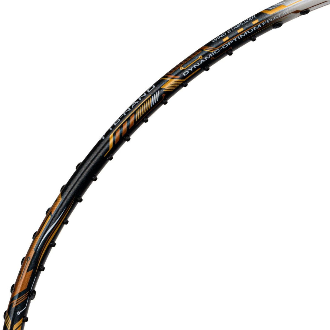 Li-Ning Air-Force 73 G3 Strung Badminton Racquet-Dark grey/white/gold
