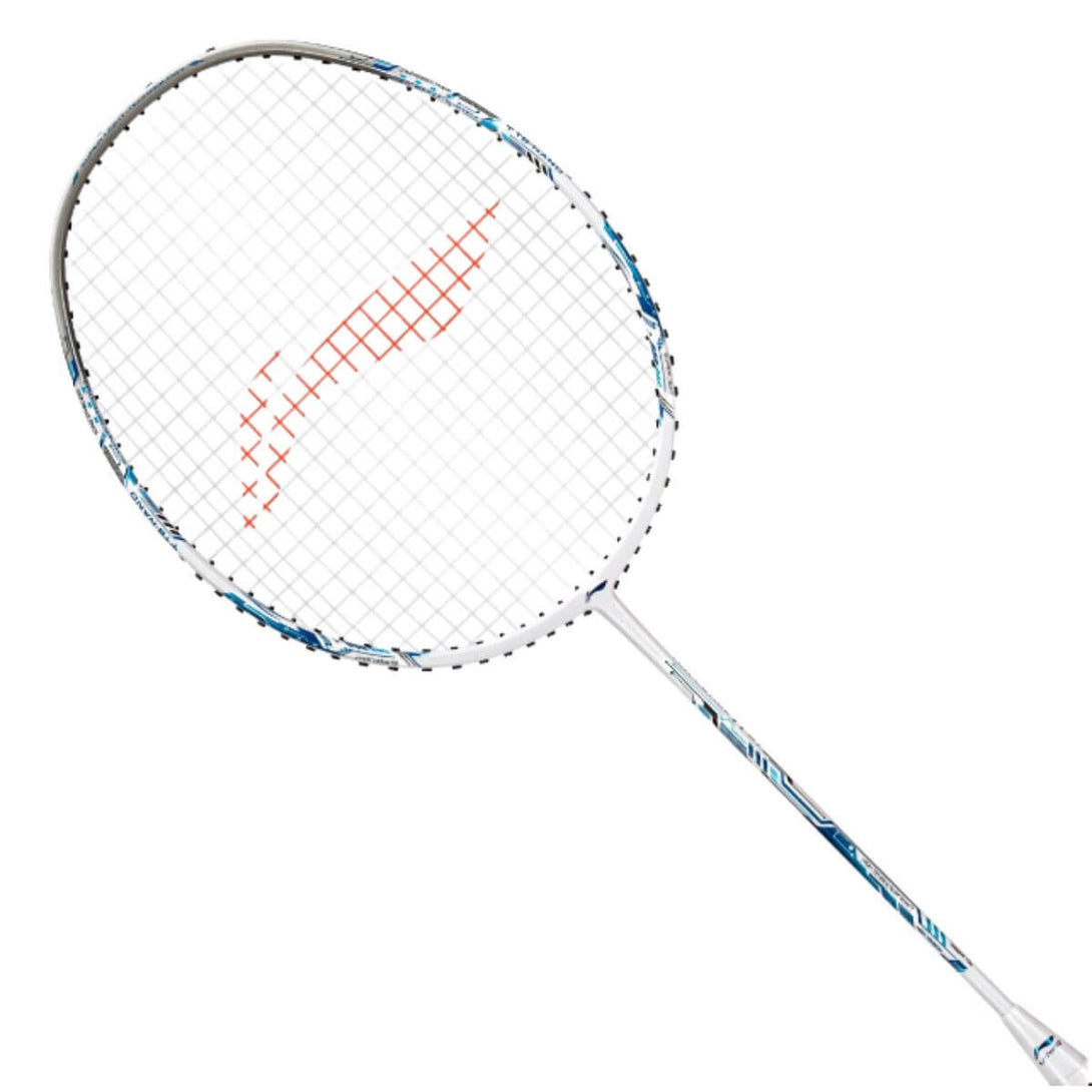 Li-Ning Air-Force 77 G3 Strung Badminton Racquet-White/silver/blue