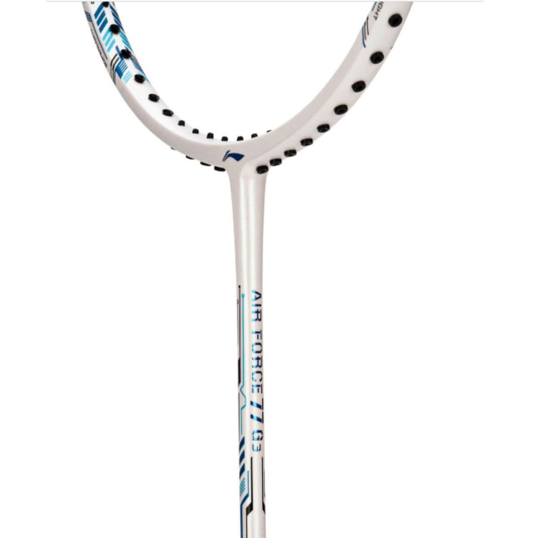 Li-Ning Air-Force 77 G3 Strung Badminton Racquet-White/silver/blue