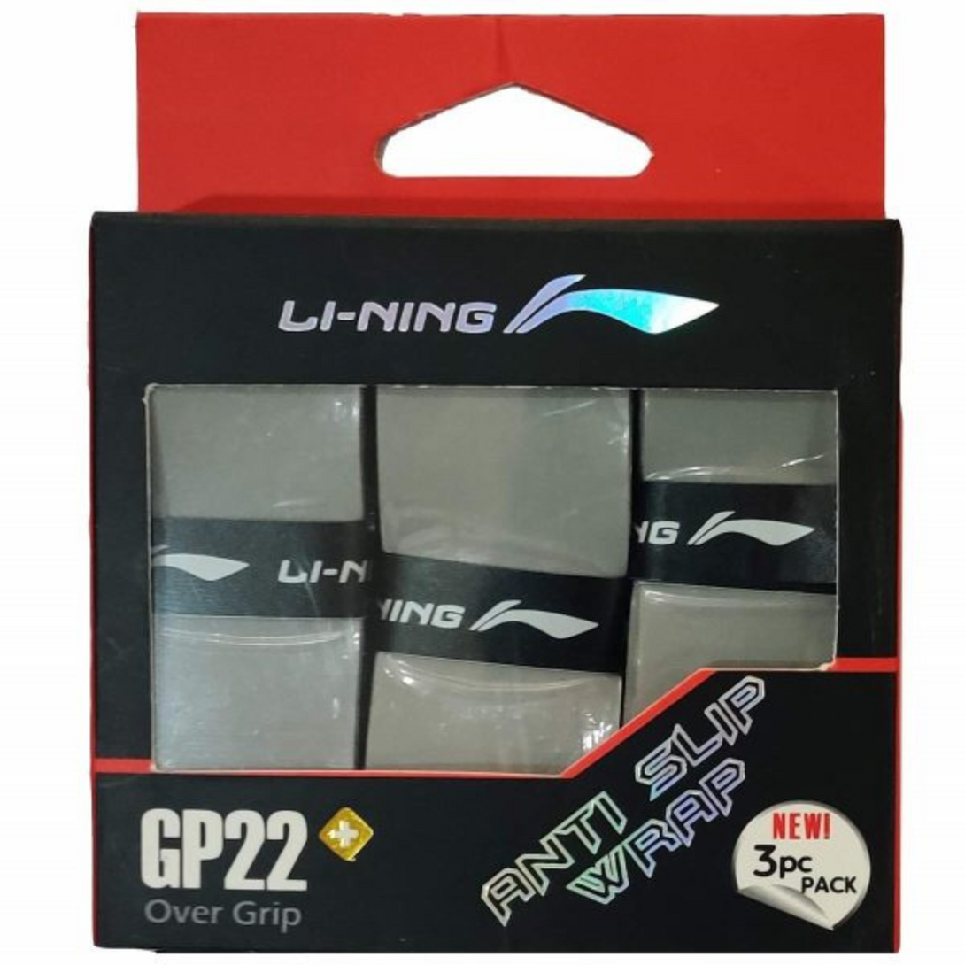 Li-Ning GP22+ Extra Tacky and Anti-Slip Badminton Grip (3 in 1) (Assorted)