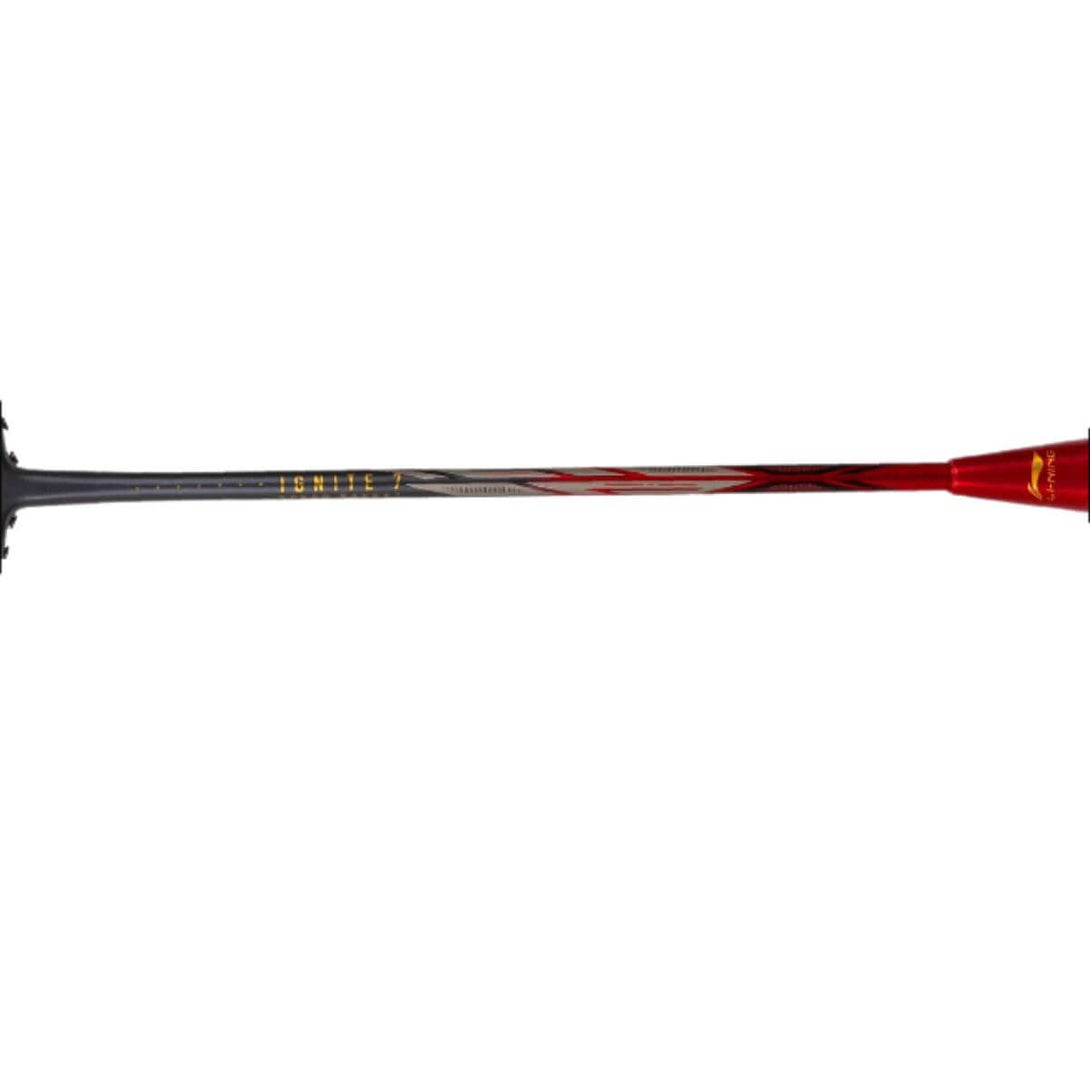 Li-Ning Ignite 7 Strung Badminton Racquet-Dark Grey/Red