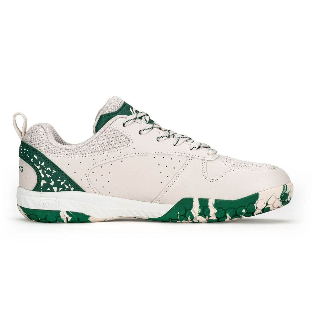 Li-Ning Ultra Power Badminton Shoes (White Sand/Pine Green)