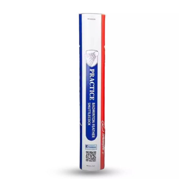 Ling-Mei Practice Feather Badminton Shuttlecock (1 Tube/12 Pieces)
