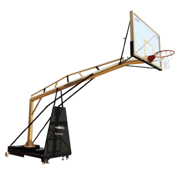Metco Basket Ball Classic Gold-Black Movable Pole (Pair)