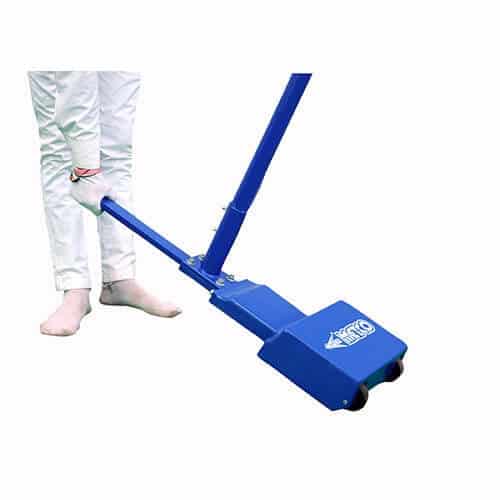 Metco Movable Badminton Pole (95kg Each side) (Pair)-Blue