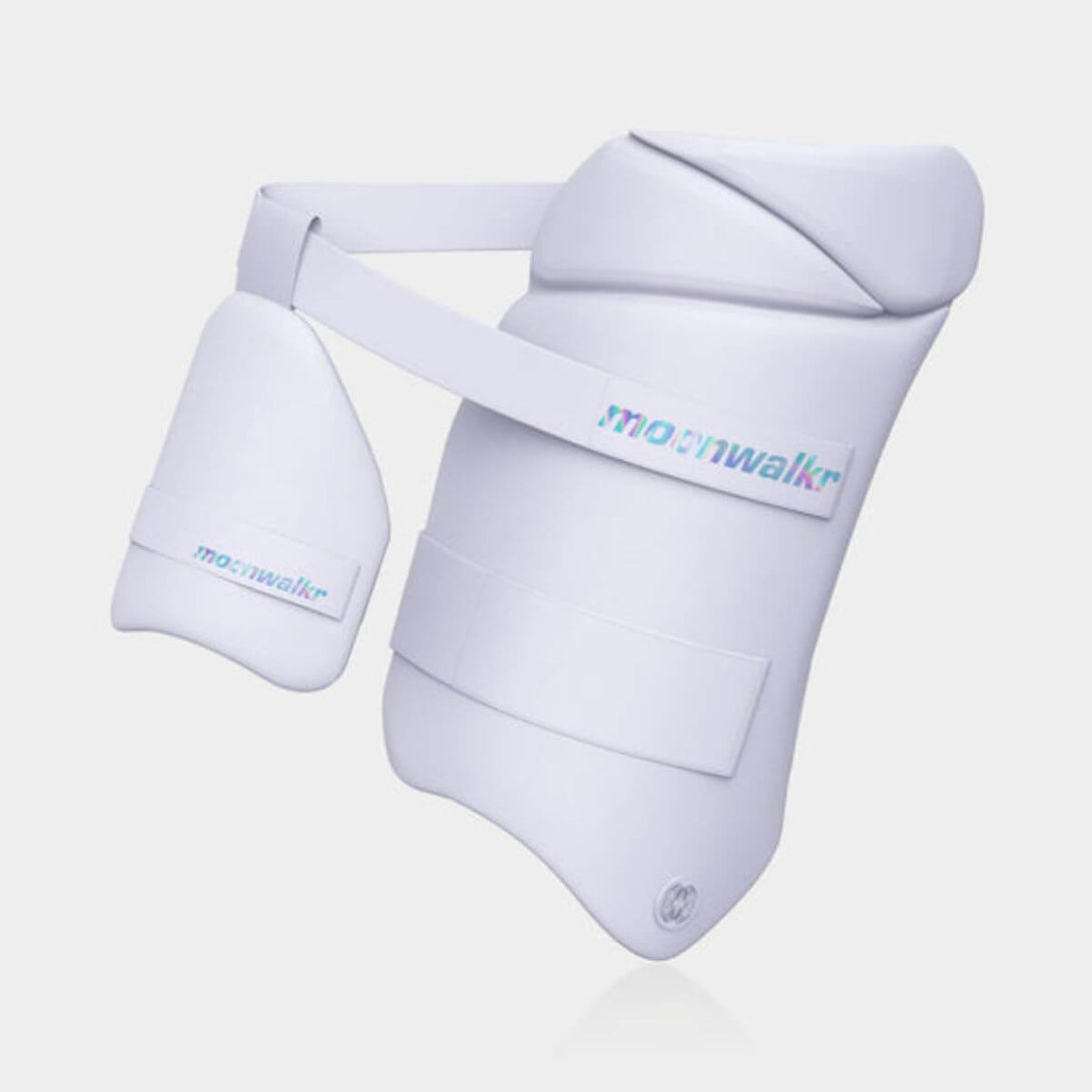 Moonwalkr Cricket Thigh Guards 2.0 (White)