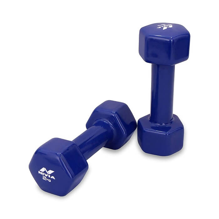 Nivia Vinyl Dumbbell Set-2 KG