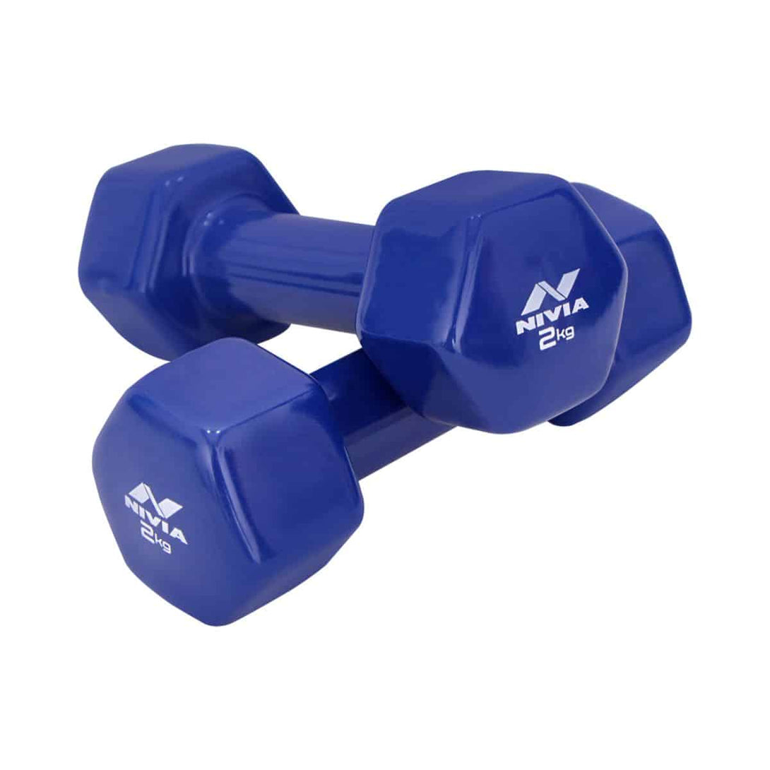 Nivia Vinyl Dumbbell Set-2 KG