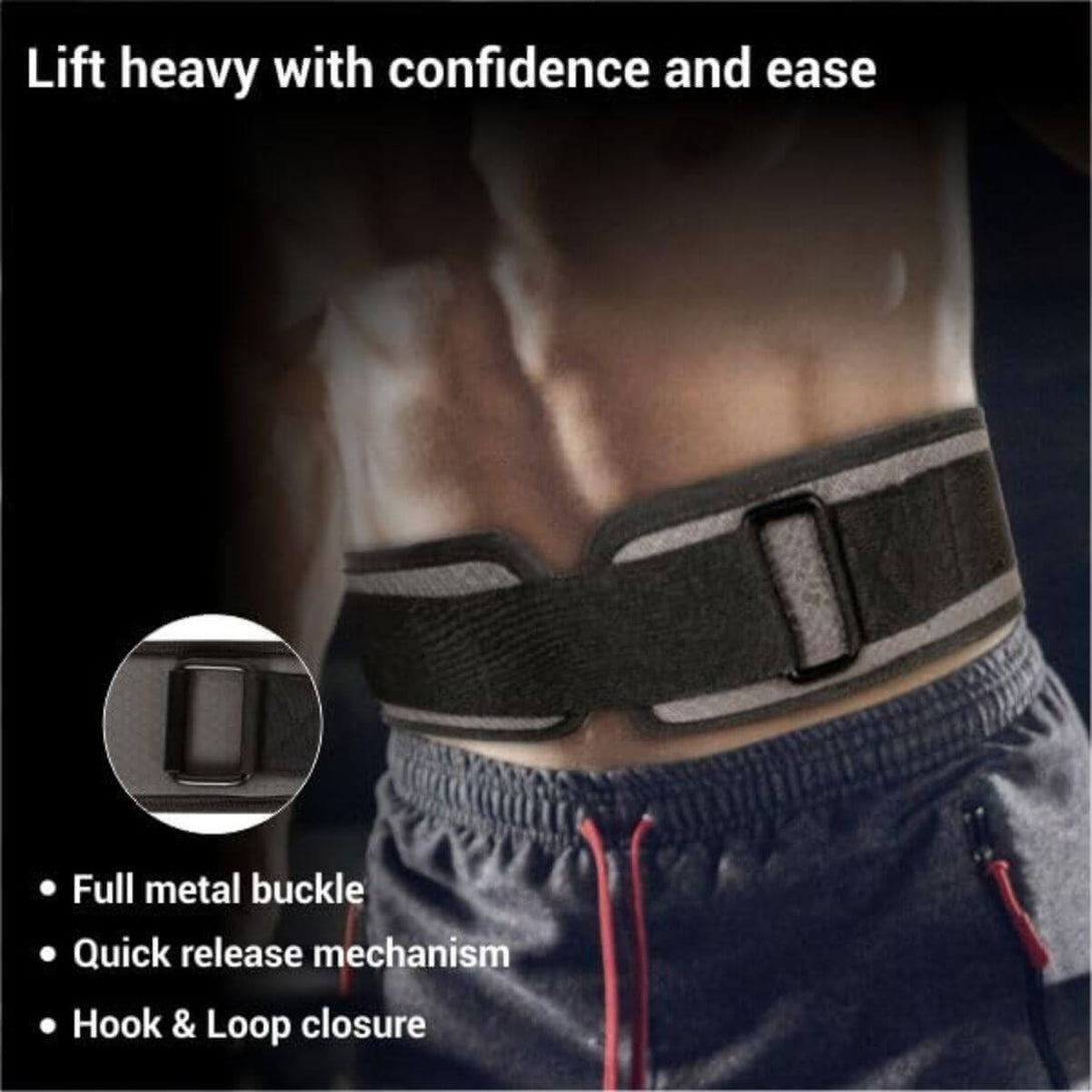 Nivia 6″ Quick-Lock Wide Weightlifting Gym Belt