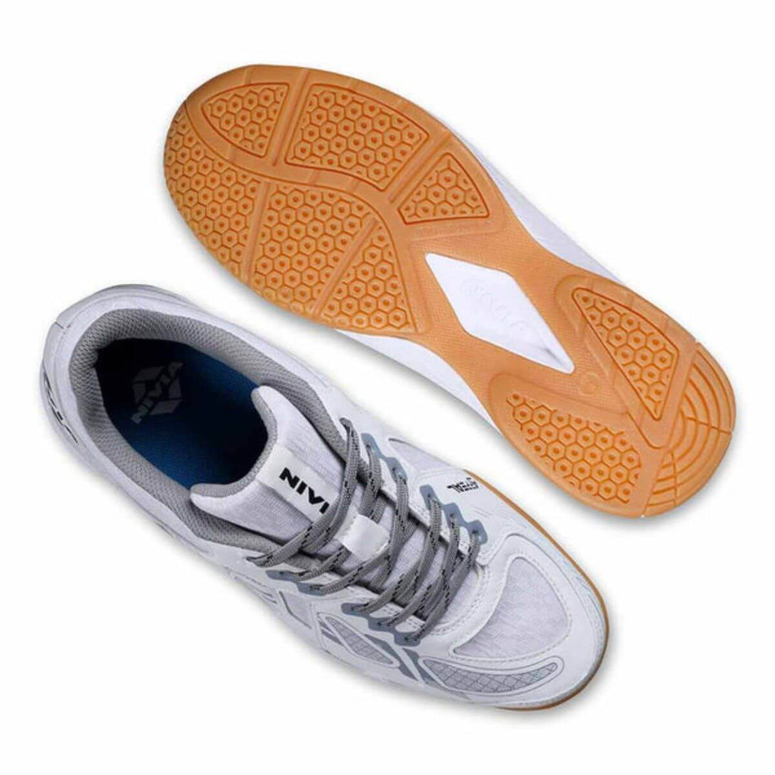Nivia Appeal 3.0 Badminton Shoes -(White/Grey)