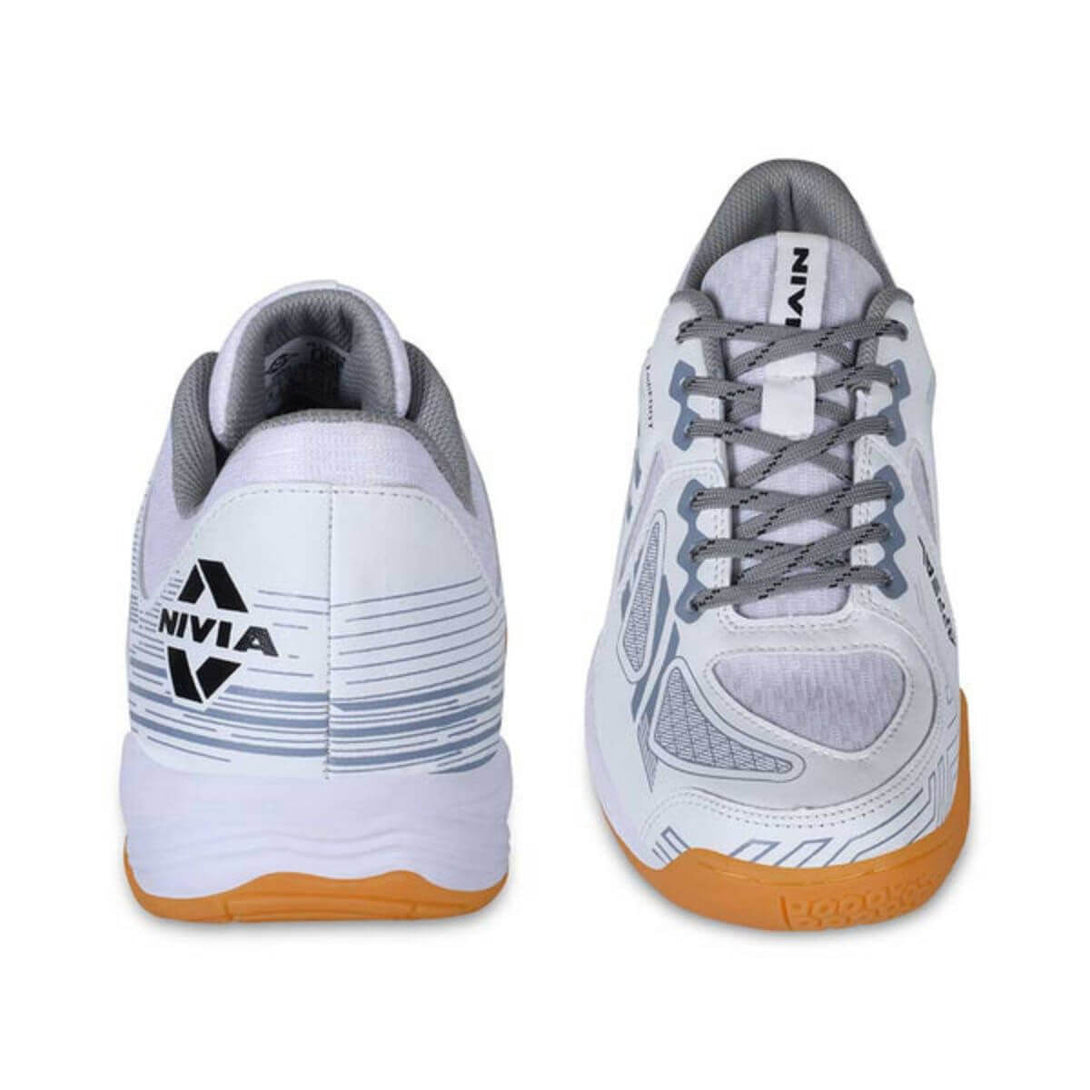 Nivia Appeal 3.0 Badminton Shoes -(White/Grey)