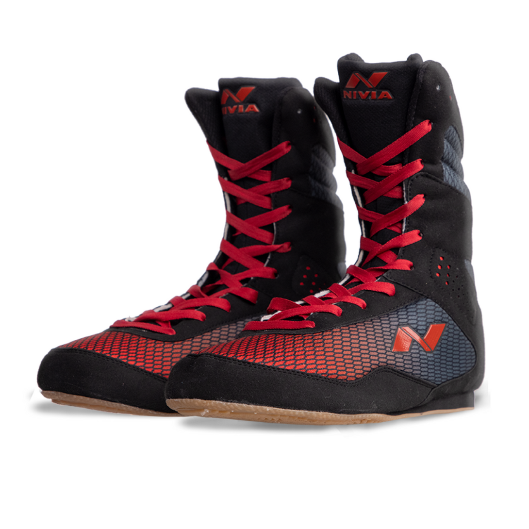 Nivia Boxing Shoes -Red