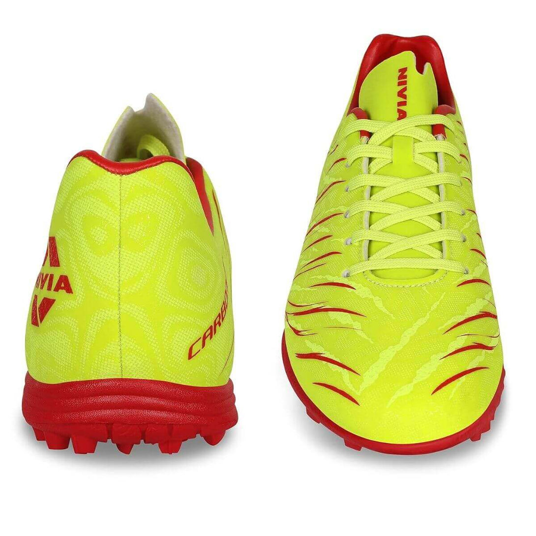 Nivia Carbonite 6.0 Football Turf Shoe-Sulphur Green