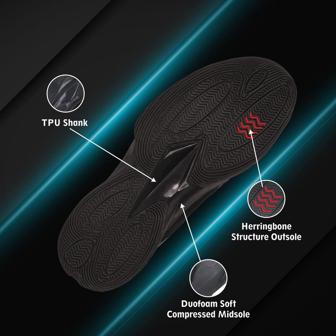 Nivia Combat 2.0 Basketball Shoes (Black)