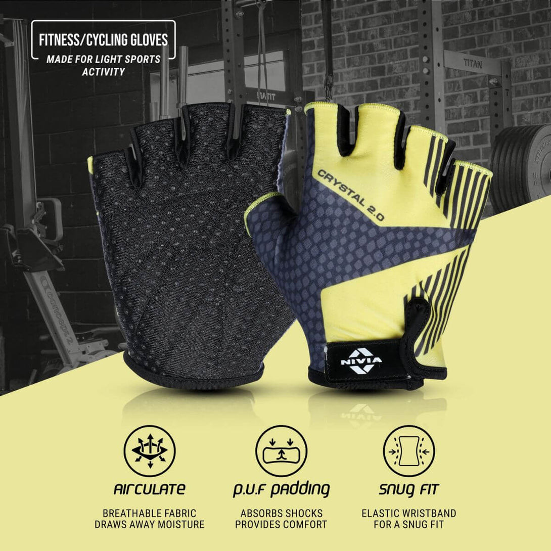 Nivia Crystal 2.0 Fitness Gloves