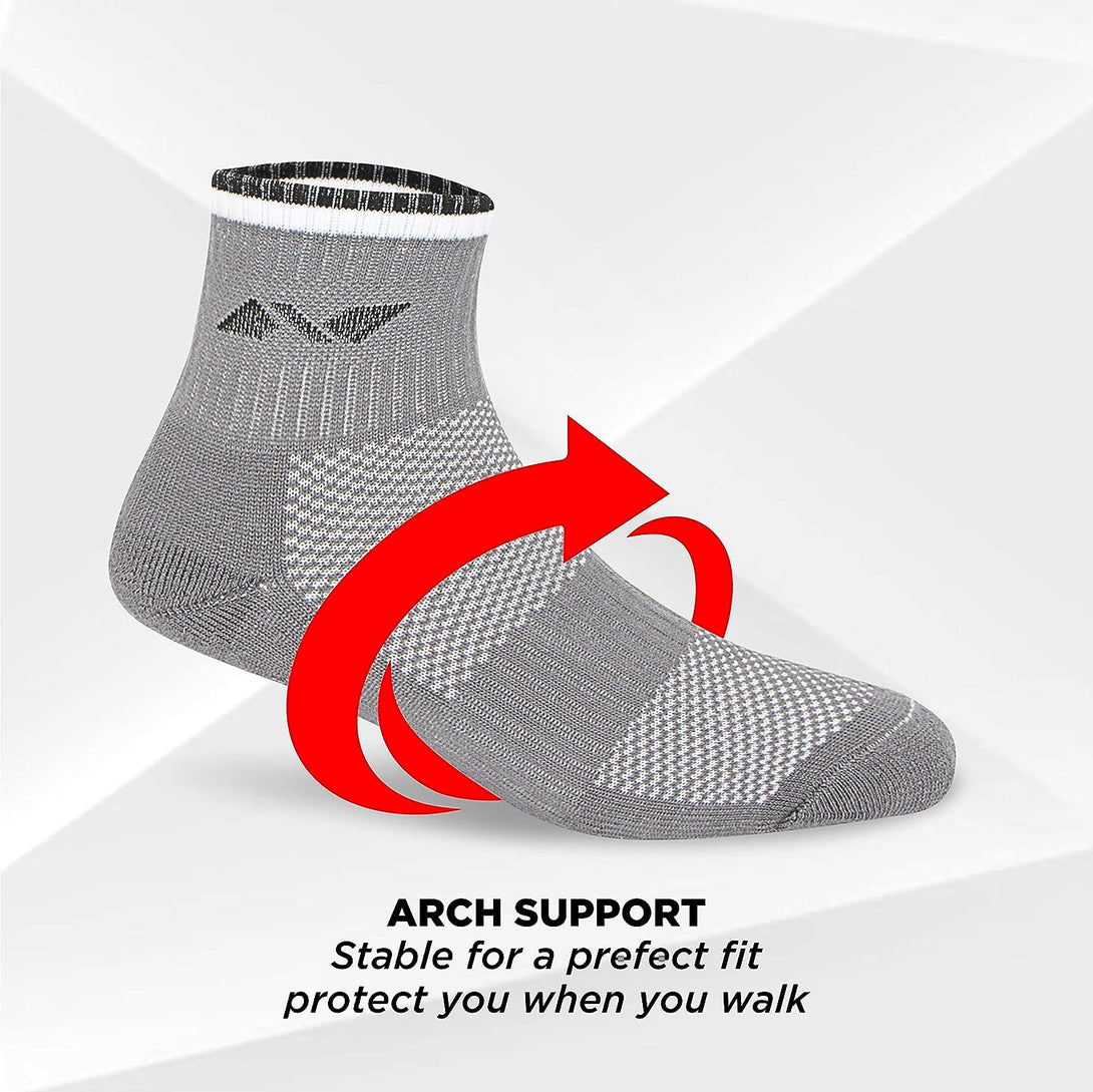 Nivia Foot Compress Sports Socks Ankle (Pack Of 3)