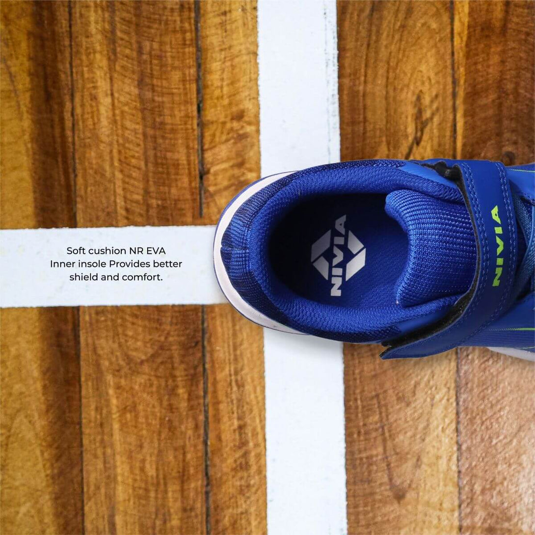 Nivia Hy-Court 3.0 Kids Velcro Badminton Shoes