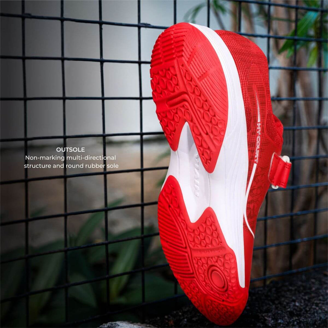 Nivia Hy-Court 3.0 Kids Velcro Badminton Shoes