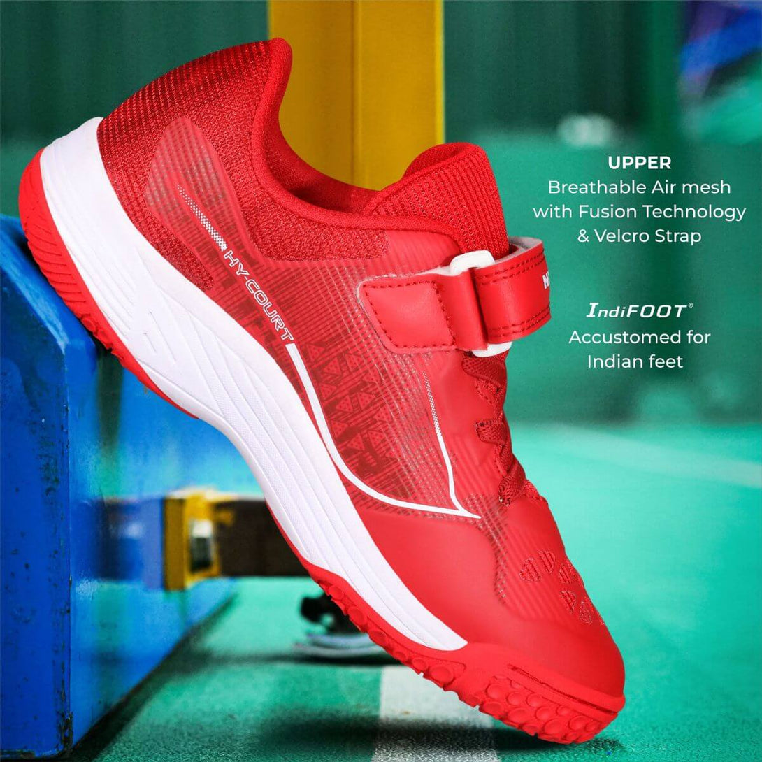 Nivia Hy-Court 3.0 Kids Velcro Badminton Shoes