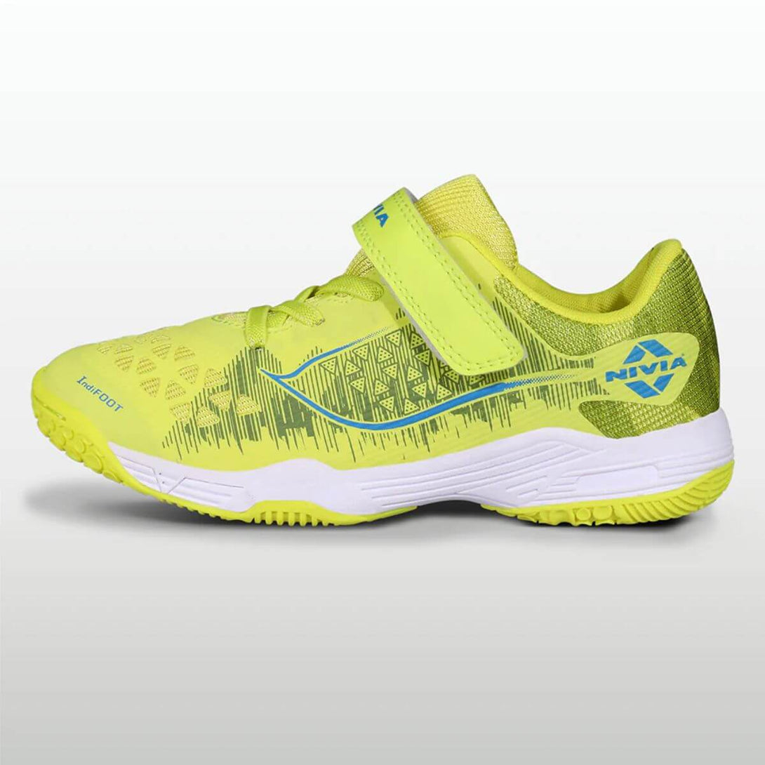 Nivia Hy-Court 3.0 Kids Velcro Badminton Shoes