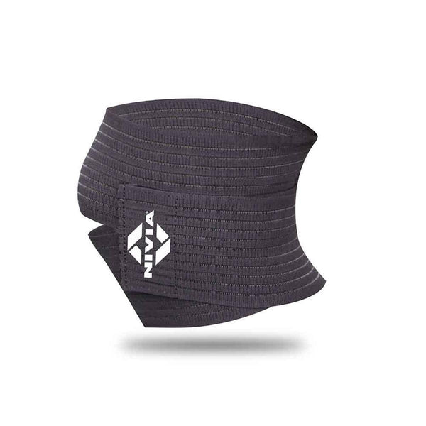 Nivia Orthopedic Compression Knee Wraps (Dark Grey)