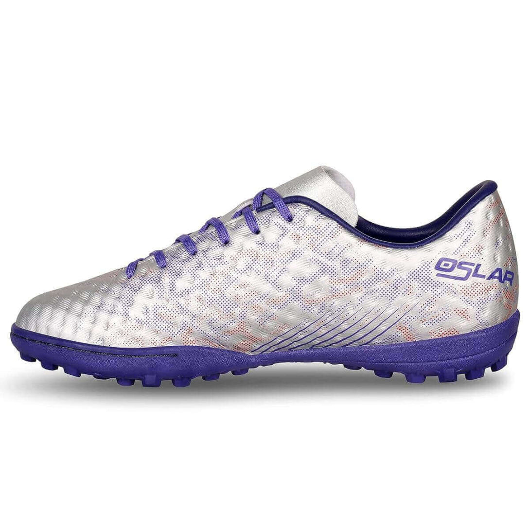 Nivia Oslar 3.0 Turf Football Shoes-Silver