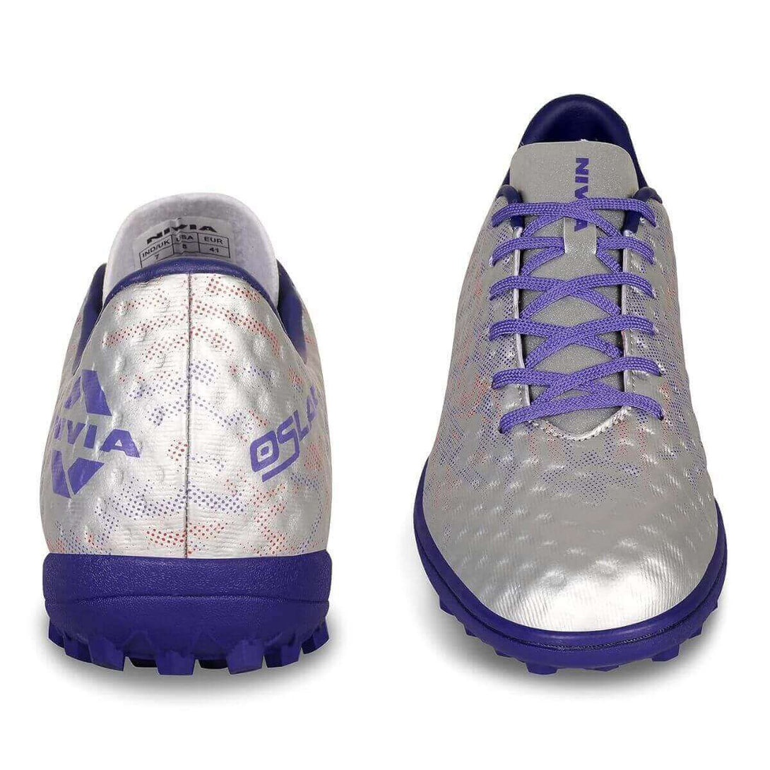 Nivia Oslar 3.0 Turf Football Shoes-Silver