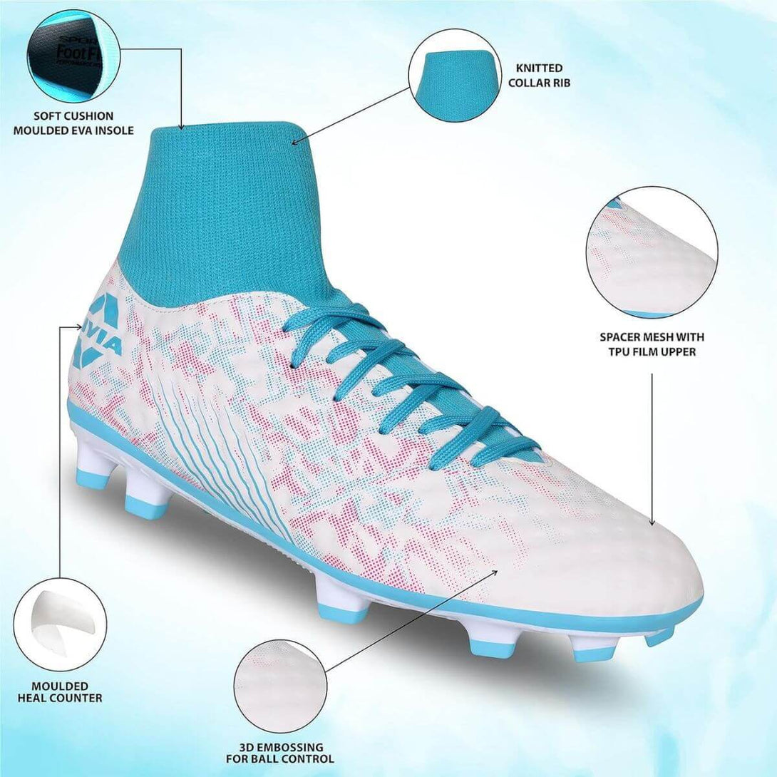 Nivia Oslar Blade 3.0 Football Stud-White