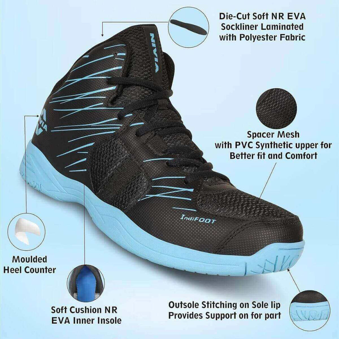 Nivia PANTHER 2.0 Basketball Shoes (Black)
