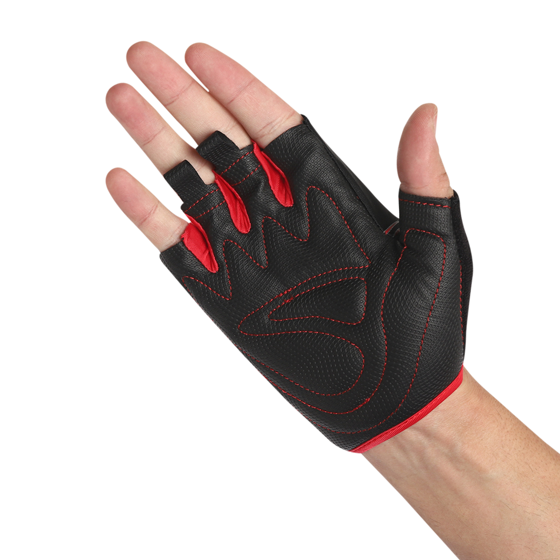 Nivia Rattle Sports Glove -Black/Red-M