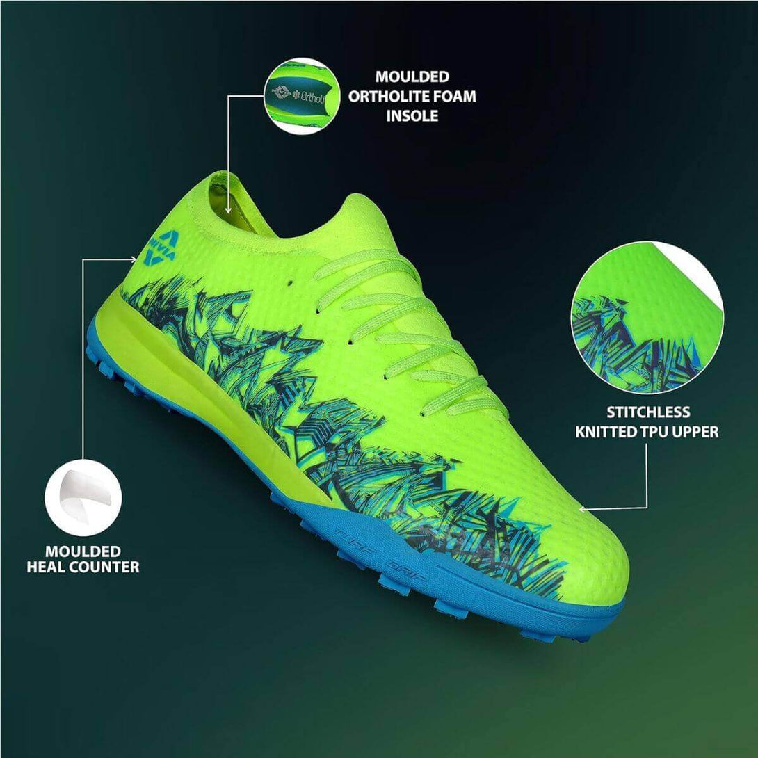Nivia Shastra Turf Football Shoes-F.Green