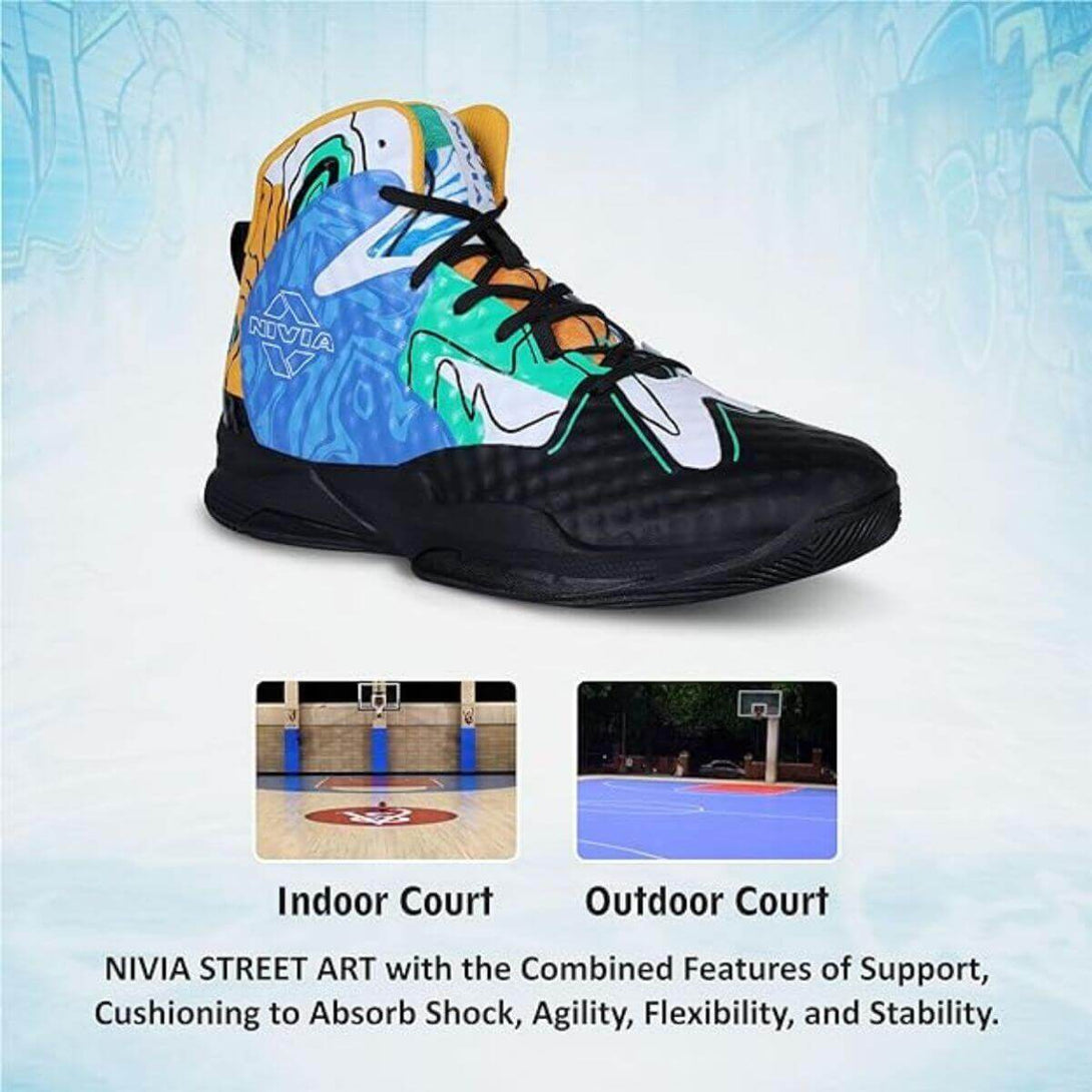Nivia Street Art Basketball Shoes