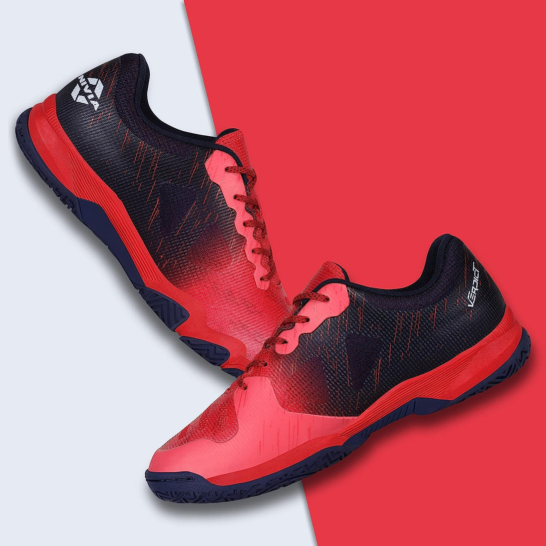 Nivia Verdict Badminton Shoes -(CRIMSON RED)