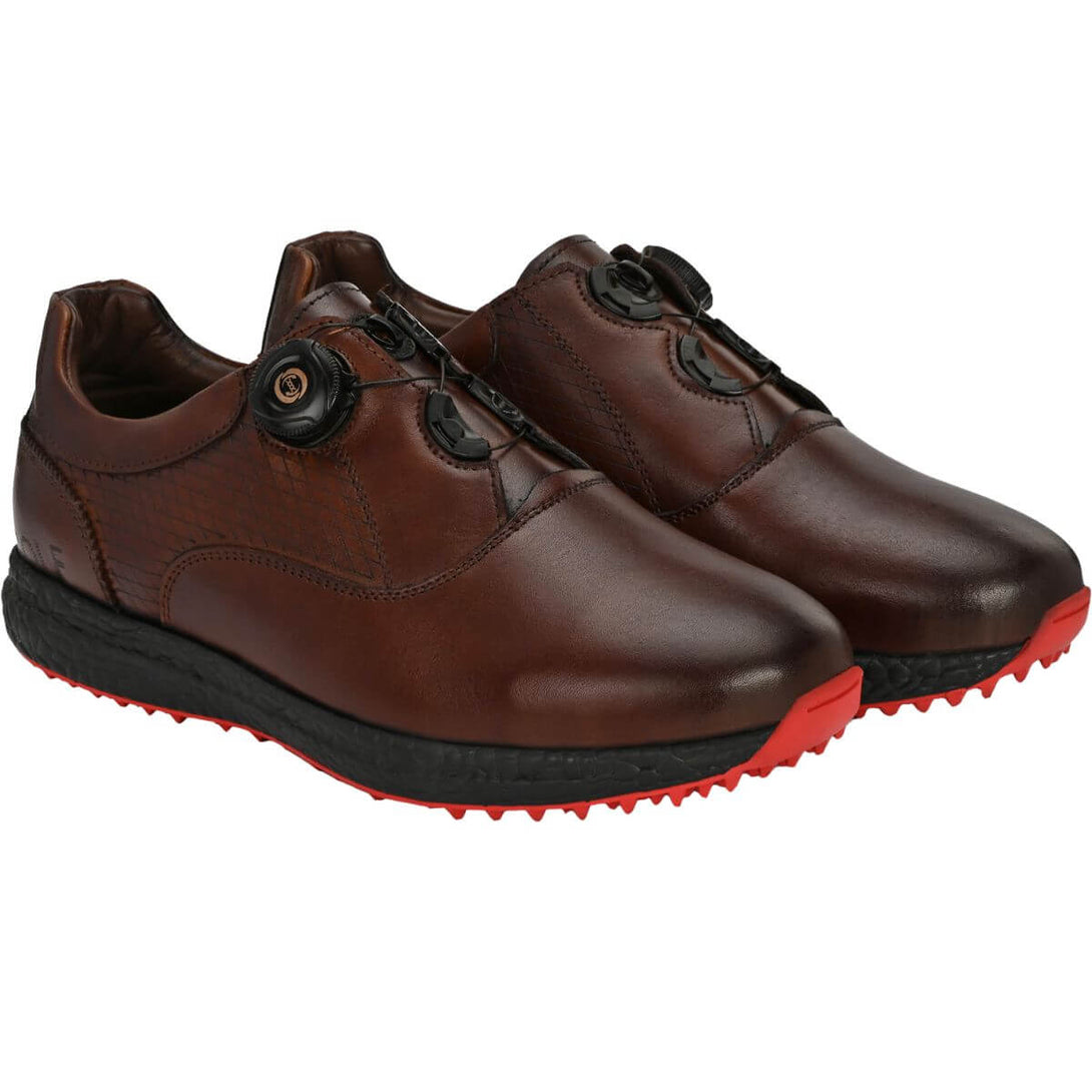 Proase Ase Golf Shoes for Men with Button Type Lace-Up