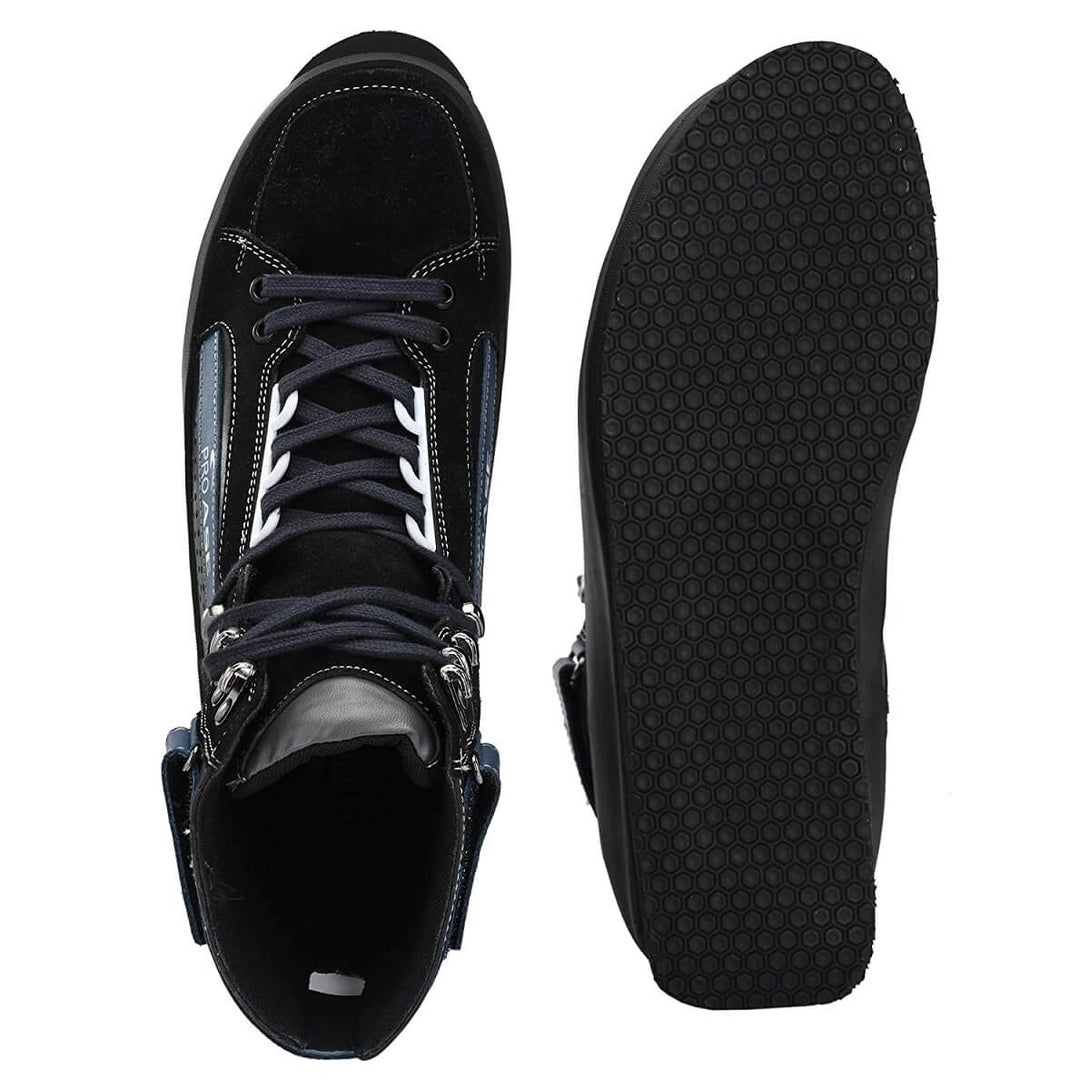 Proase Men's High Ankle Rifal Shooting Shoes (Black)