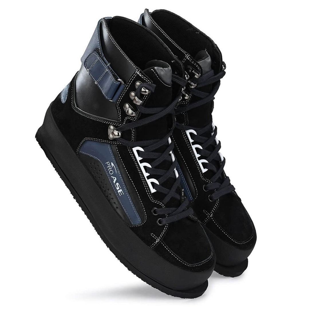 Proase Men's High Ankle Rifal Shooting Shoes (Black)