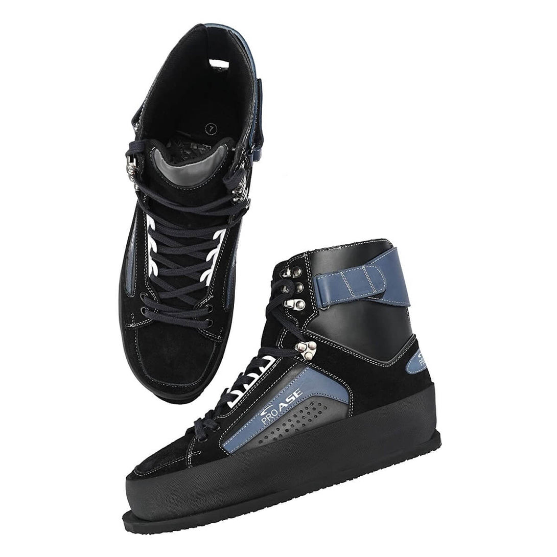 Proase Men's High Ankle Rifal Shooting Shoes (Black)